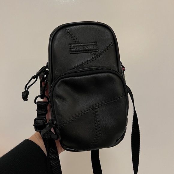 SOLD ON DEPOP: SUPREME Patchwork Leather Small Shoulder Bag - Picture 2 of 5